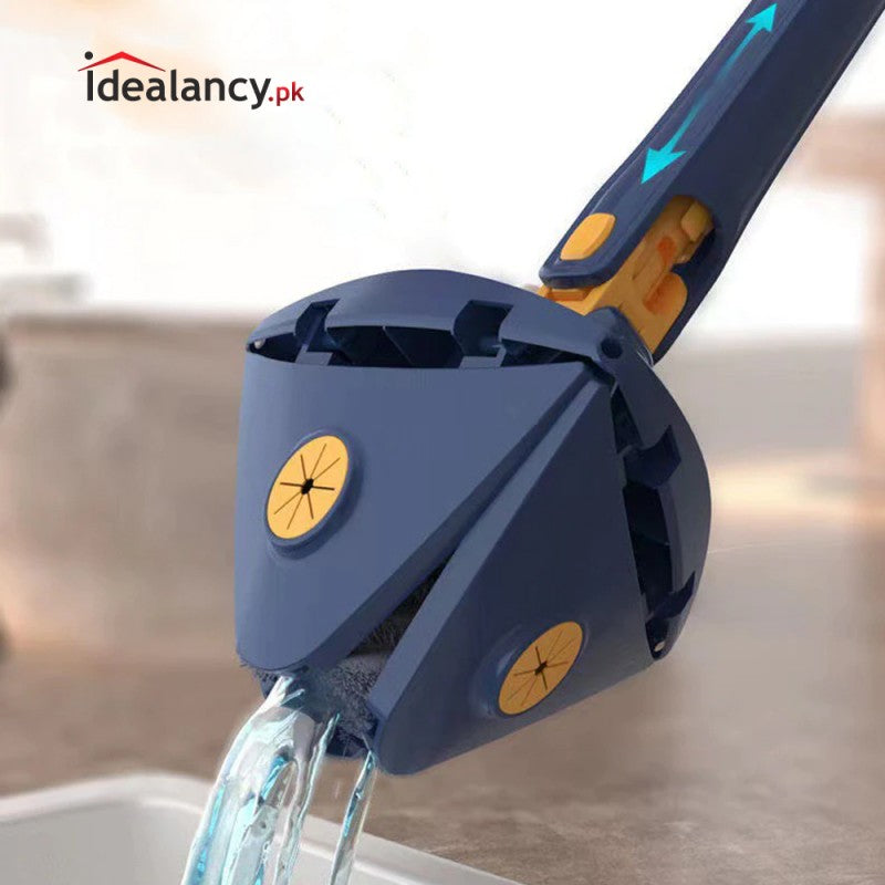 Triangle Twister Mop 360° Rotating Mop Triangular mop head easy cleaning Automatically twisting water