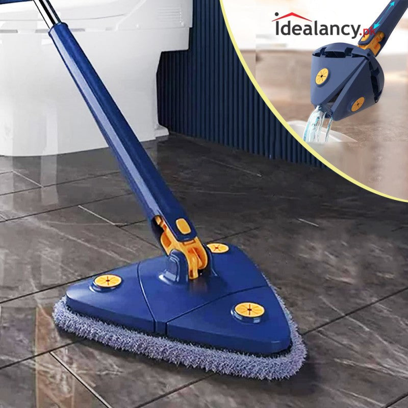 Triangle Twister Mop 360° Rotating Mop Triangular mop head easy cleaning Automatically twisting water