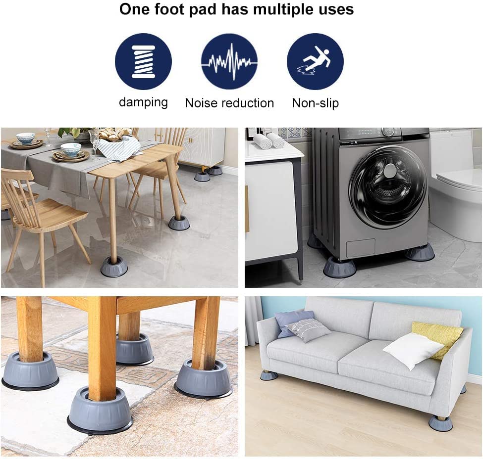 Anti Vibration Pad-Anti-vibration Pads For Washing Machine Shock Proof Feet - Set of 4