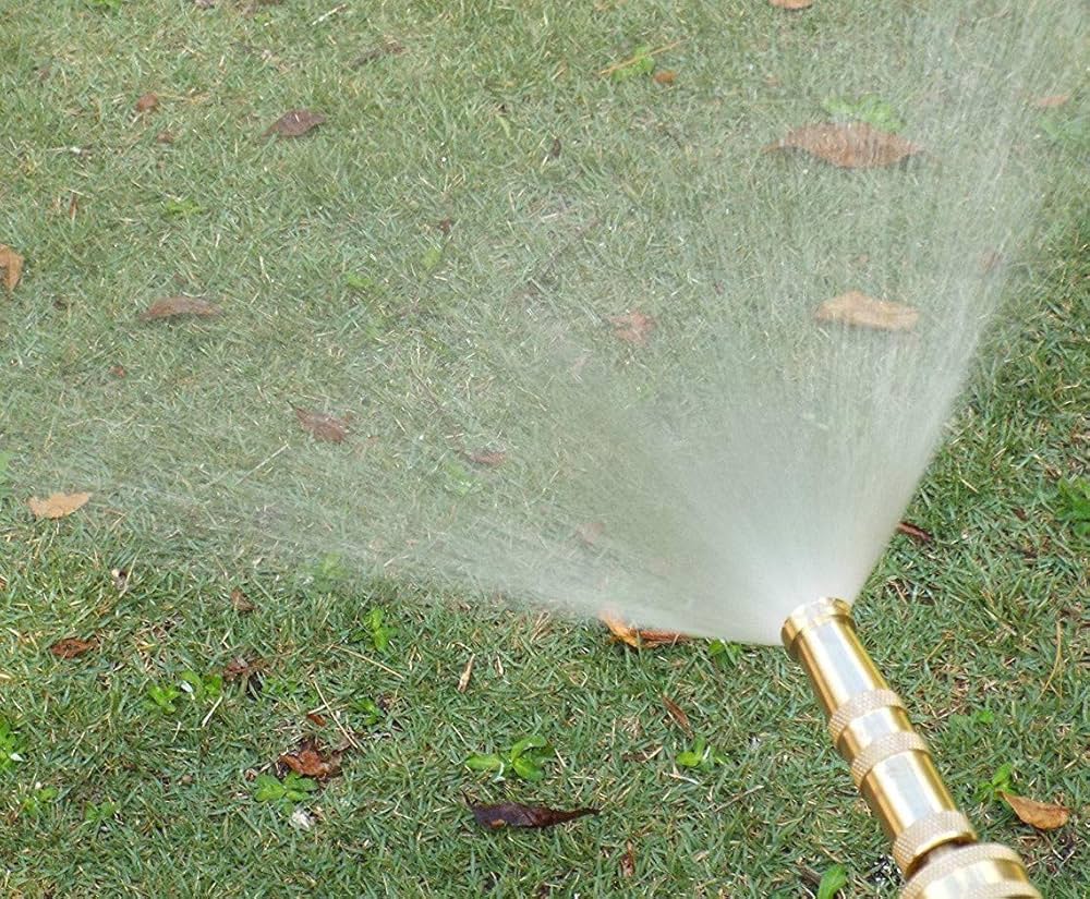 Brass Water Spray Nozzle Suitable for 1/2" Hose Pipe Adjustable Nozzle, Spray Gun for Car , Bike, solar penal & Gardening Water Pressure Nozzle, Solid Brass Heavy Duty Jet Garden Hose Twist Nozzle