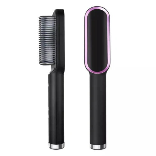 2 in 1 Hair Straightener Curling Iron Brush