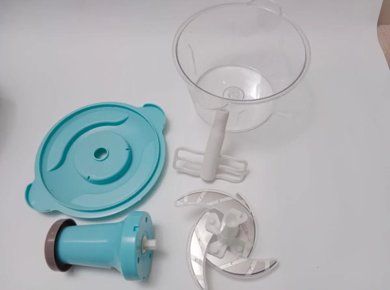 2.0L Hand Chopper, Food Processor,1500ml, Mini Cup Food Processor , Chopper Food Processor, Mini Cup Food Processor, Press Start Quick Operation, 3-Blade Double Layer Thickening Transparent Bowl