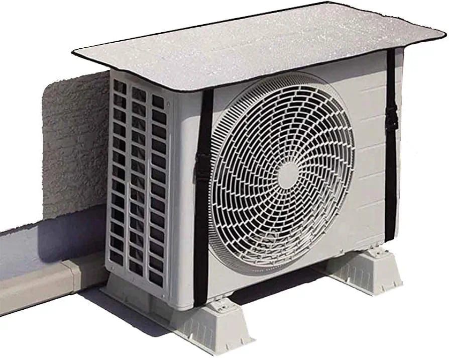 Window Air Conditioner Cover for Outside Units, Waterproof Window AC Unit Cover Sun Shade UV Defense, Snow, Ice, Frost, Leaf Guard