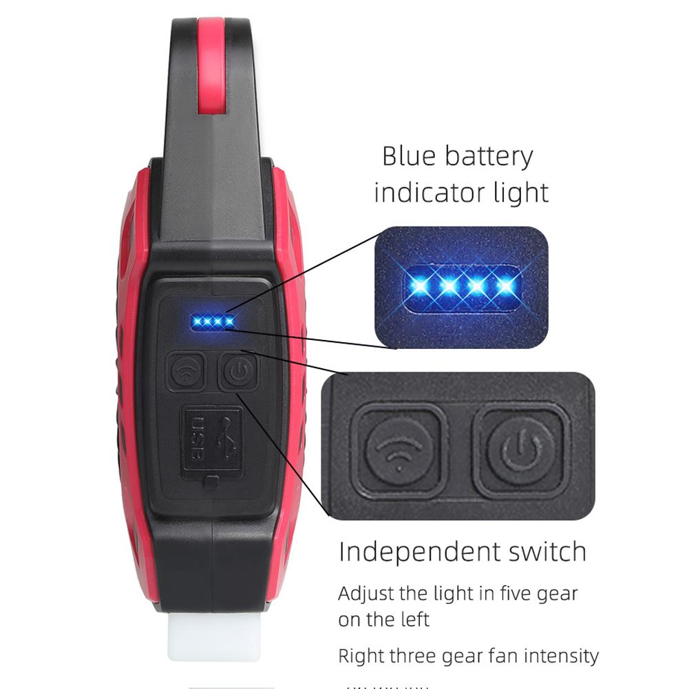 Multifunctional Camping Fan Outdoor Portable Light Quick Recharge Hand Light Electric Fan