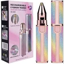 BLAWLESS Rechargeable 2 in 1 Eyebrow Trimmer and Facial Hair remover Trimmer Shaver For Ladies / Women