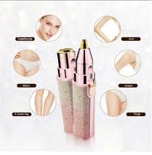 BLAWLESS Rechargeable 2 in 1 Eyebrow Trimmer and Facial Hair remover Trimmer Shaver For Ladies / Women