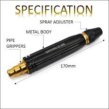 Water pressure noozle Metal Body, High Pressure Metal Adjustable Nozzle Water Spray Gun For Car Wash And Home Gardening Tool