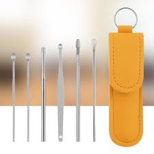 Ear Wax Cleaning Kit - 6 Pcs DherigTech Ear Wax Cleaning Kit, 6 Pcs Ear Pick Tools, Wax Removal Kit, Ear Cleaning Tool Set, Spring Earwax Cleaner Tool Ear Wax Remover ( Buy 1 Get 1 Free)