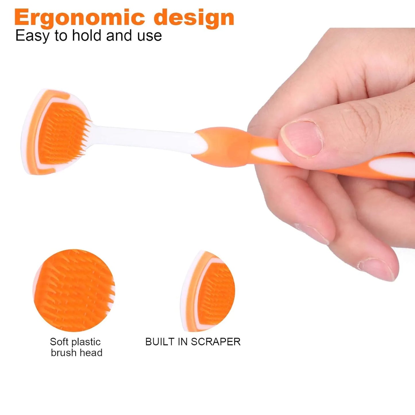 Tongue Scraper, Tongue Cleaning Brush