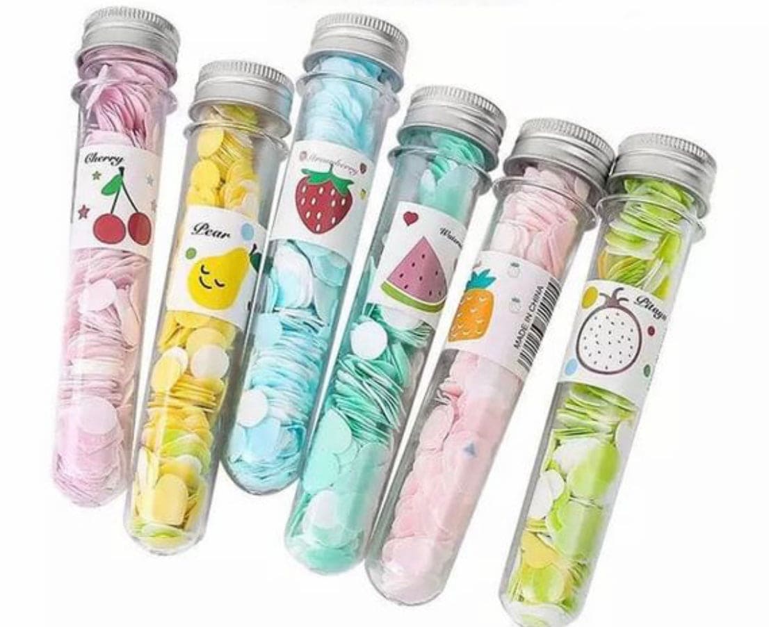 Silver Cap with *Fragrance Tube Packing Flower Paper Soap , Scented Flower Paper Soap Bottle , Fruit Paper Soap, Scented Tube Soap, Tube Paper Soap With Metal Cap, Hand Paper Soap(Pack Of 3)