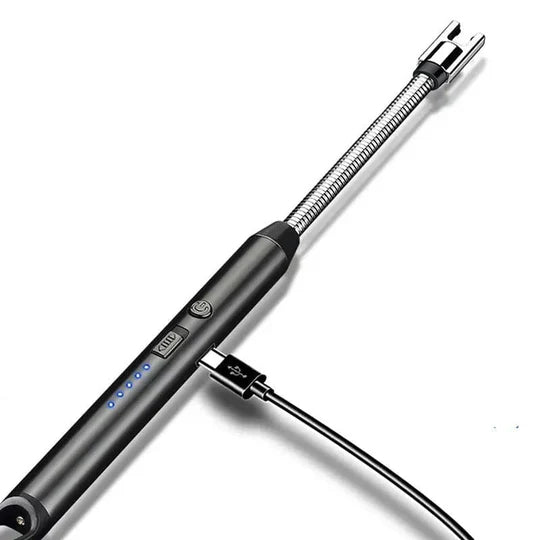 Electric Arc Lighter, Useful BBQ Flameless Plasma ignitor, Kitchen Lighter, Portable Electronic Lighter, 360 Degree Rotation Lighter, Extended Stove Lighter, USB Rechargeable Arc Lighter, Electric USB Rechargeable Plasma Arc Lighter