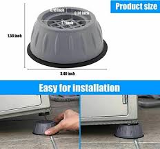 Anti Vibration Pad-Anti-vibration Pads For Washing Machine Shock Proof Feet - Set of 4