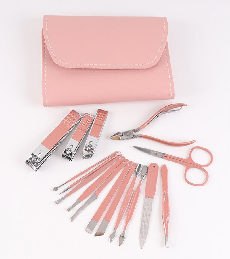 Manicure Pedicure Grooming Kit - Professional 16pcs Manicure Set - Stainless Steel Nail Clipper Set - Stainless Steel set,