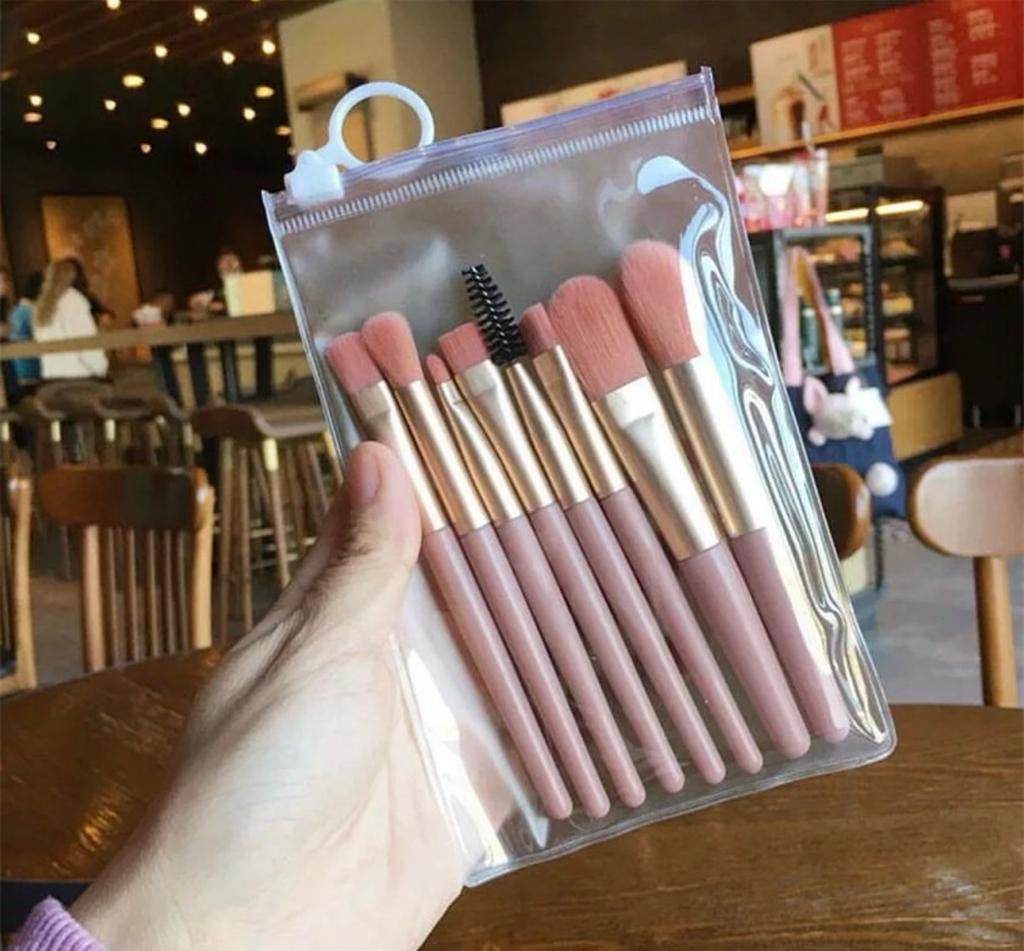 8 Pcs Pouch Brush Set