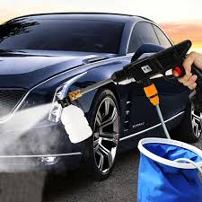 MRD Portable Powerful High Pressure 48v Lithium Cordless Wireless Car Wash Water Jet Foam Gun Car Washer with 1 Battery & 1 Charger